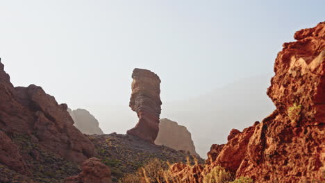 panoramic view of el teide national park.
volcanic landscape, tenerife, canary islands, spain.
