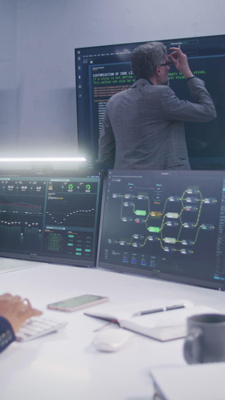 análisis de datos y gestión del flujo de trabajo en una sala de control moderna