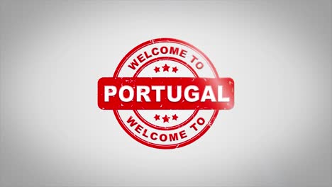 welcome to portugal stamp