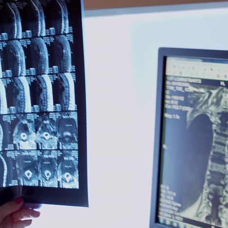 doctor holding x ray