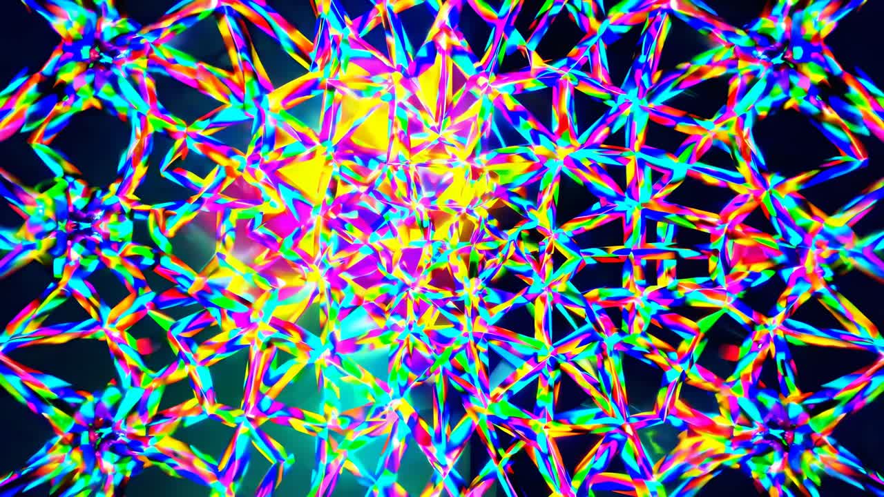 patrón geométrico abstracto y colorido