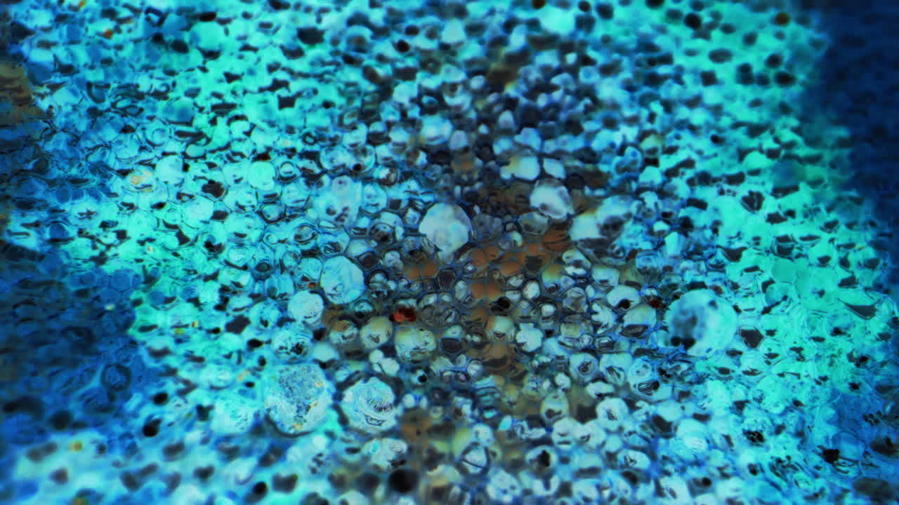 Abstract Blue Bubble Texture