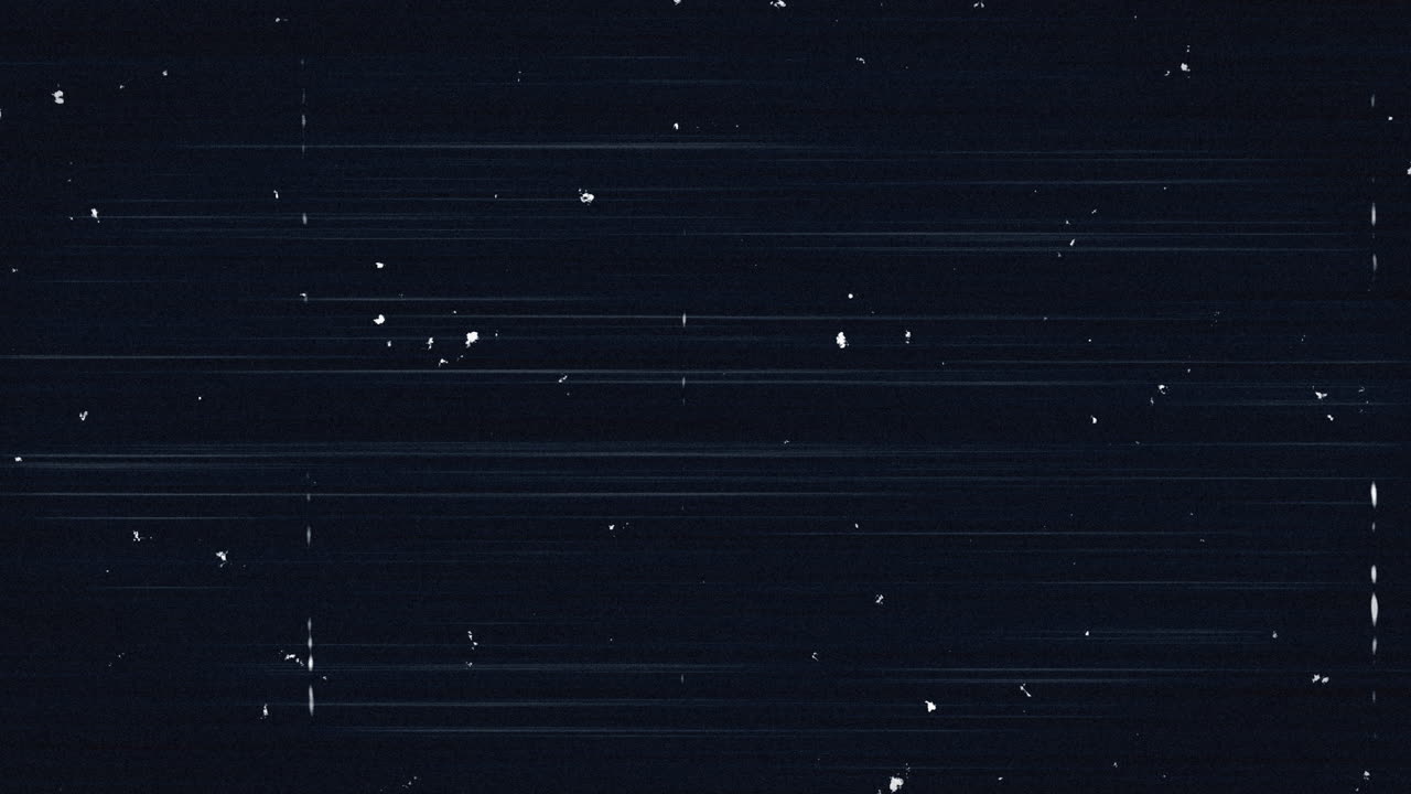 animación de múltiples líneas blancas con glitch moviéndose en un bucle sin costuras sobre fondo azul