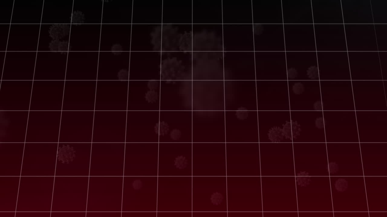 바이러스 세포를 통해 금융 데이터 처리의 애니메이션