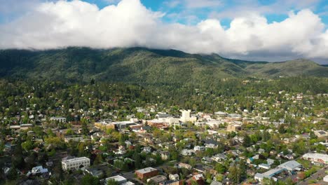 aerial view of ashland, oregon. usa