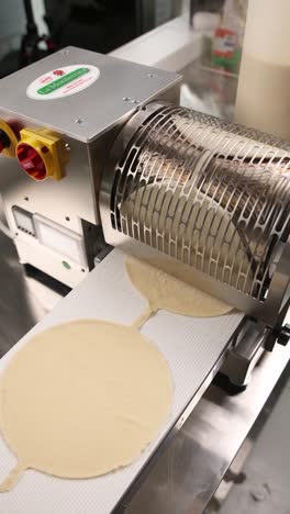 automatic tortilla machine in action