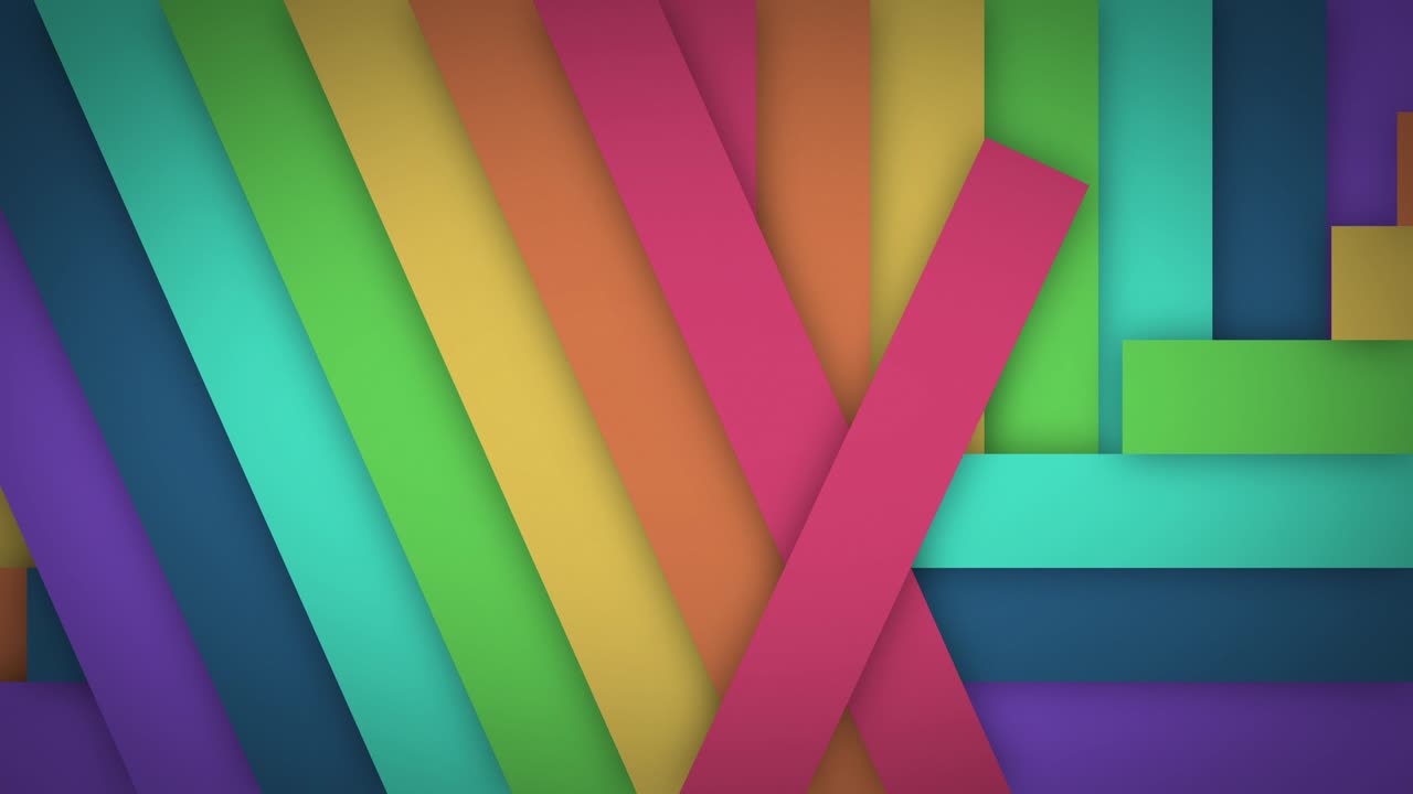 líneas de arco iris planas simples contemporáneas [bucle]