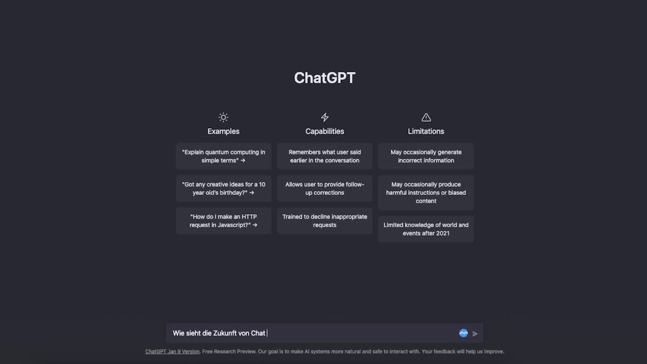 abrir ai chatgpt generando texto en un entorno conversacional
