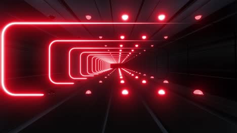 neon red tunnel