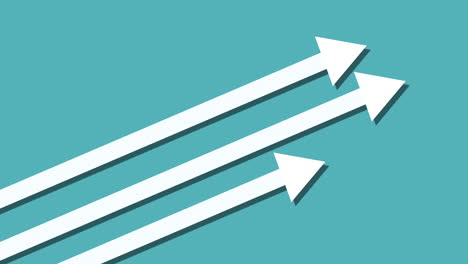 arrows pointing upwards on a teal background