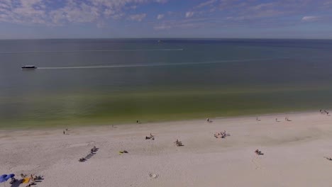 4k drone video of beach cabanas and umbrellas at bellwether resort on the gulf of mexico in st