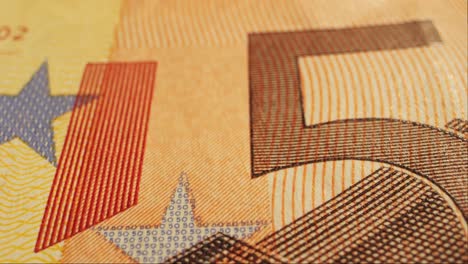 fifty euro banknotes close-up. european currency eur, eu central bank. 50 euro money macro. economy, financial and banking concept in european union.