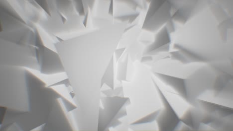 triángulos blancos fondo en bucle abstracto