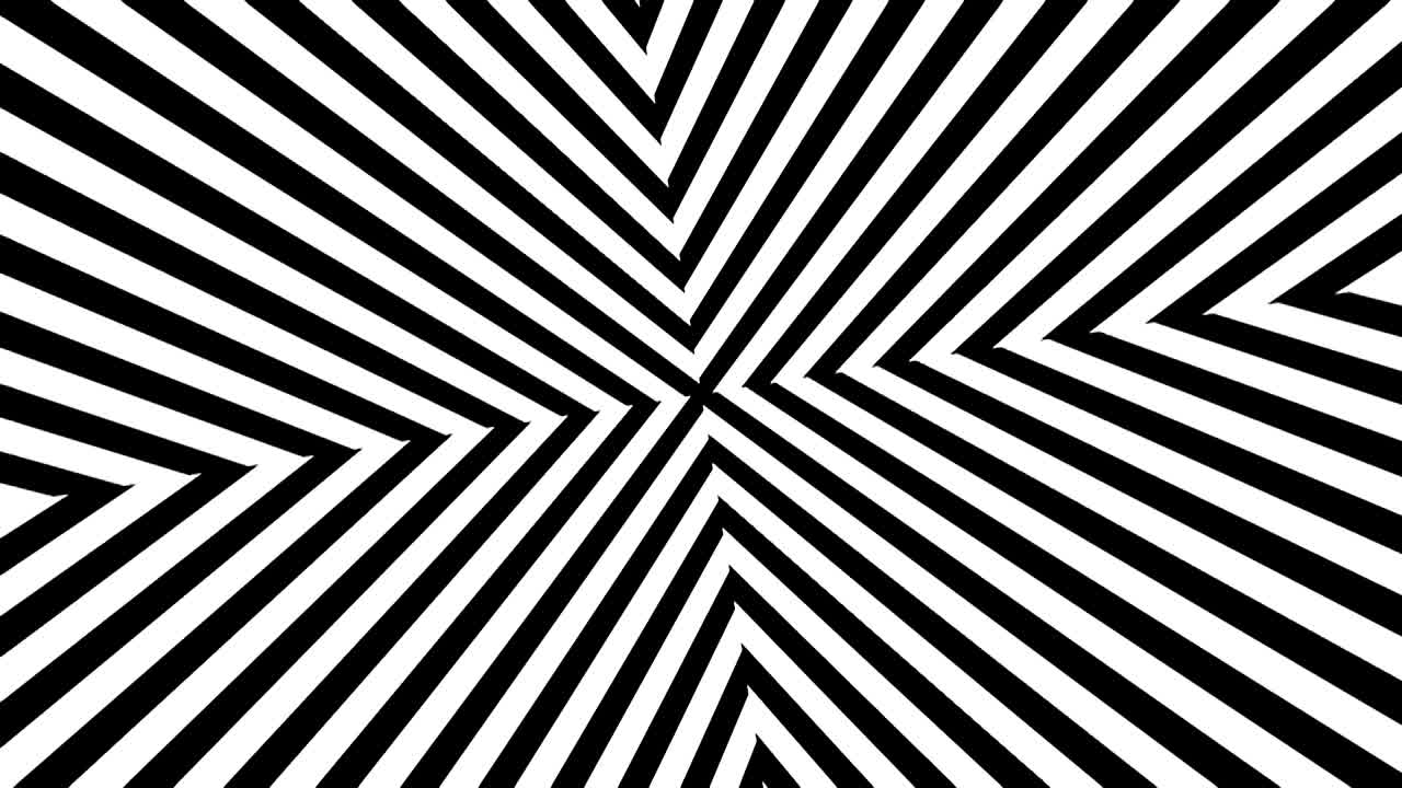 추상적인 흑백 줄무 3d 렌더링 원활한 루프