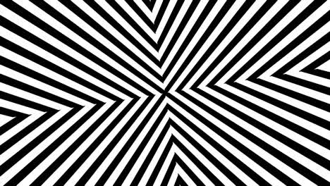 abstract black and white stripes. 3d rendering seamless loop