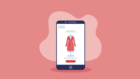 aplicación de compras de moda en línea