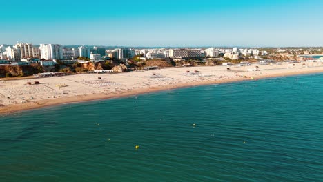 stunning aerial view of a tranquil beach in coastal portugal