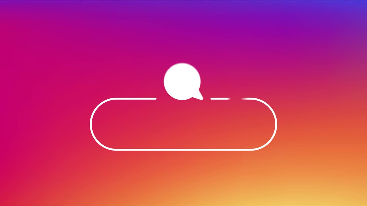 como, comentar y seguir el icono blanco en un fondo de gradiente. estilo plano moderno. gráfico de movimiento.