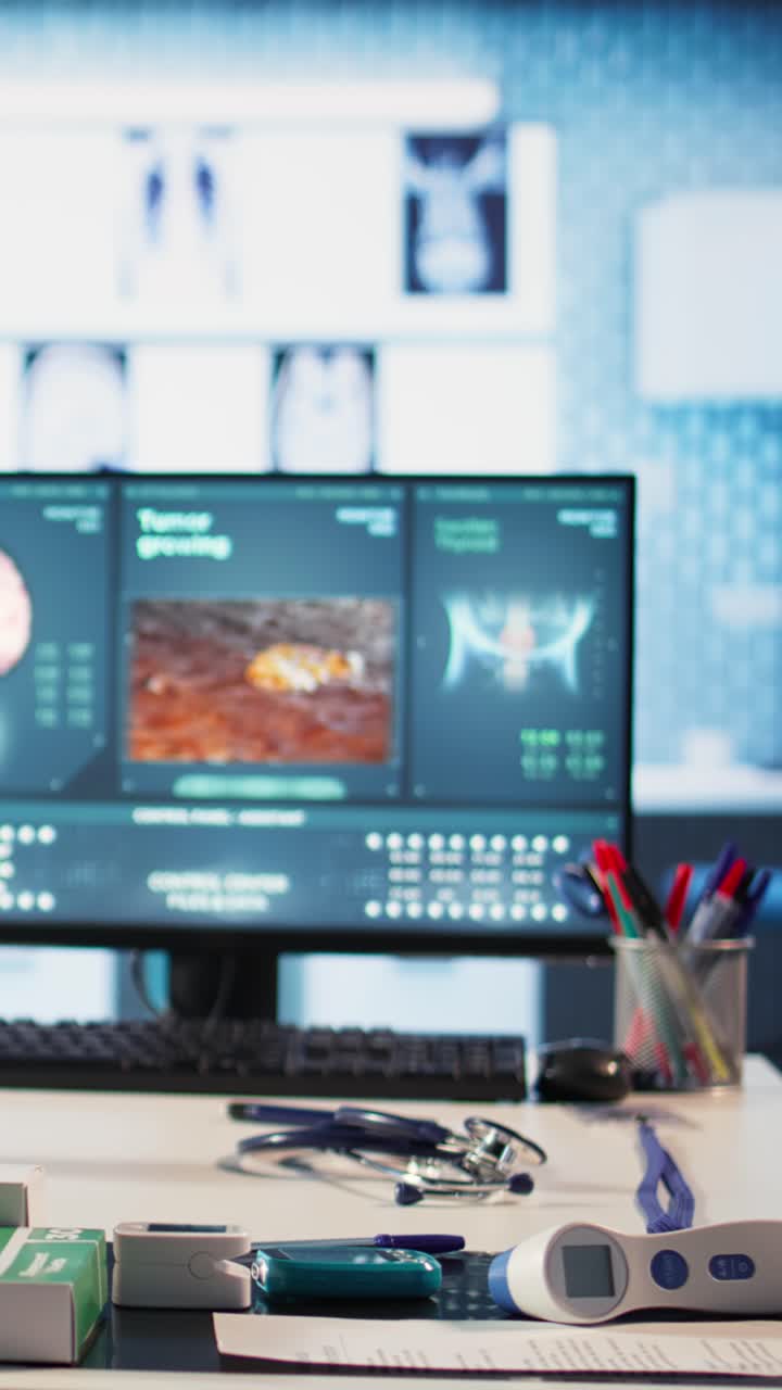 Doctor's Office with Medical Equipment and Monitors