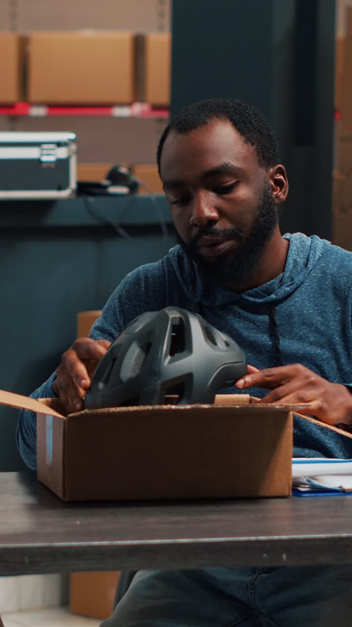 Vertical video: Diverse entrepreneurs planning order distribution and logistics