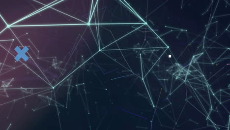 animation of network of connections on black background