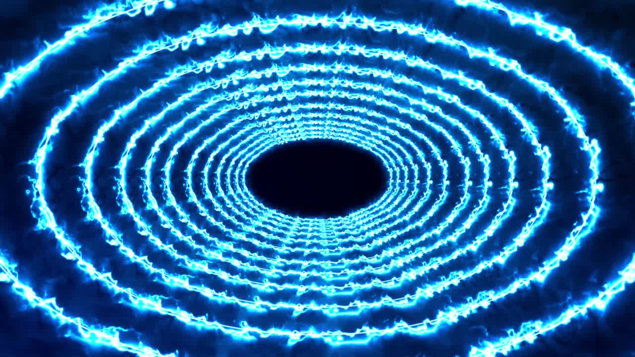 3D circle tunnel animation motion graphics