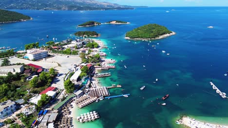 ksamil albania holiday beach resort island ionian sea summer travel destination