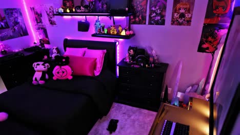 anime aesthetic gamer bedroom