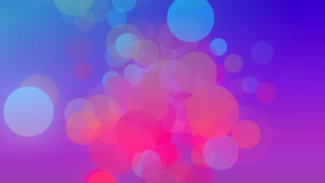 animación de puntos de luz en un fondo colorido