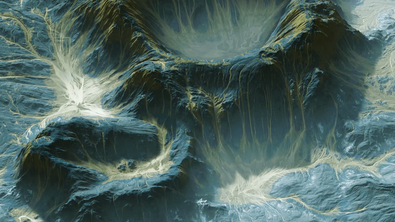 vista del paisaje del planeta alienígena