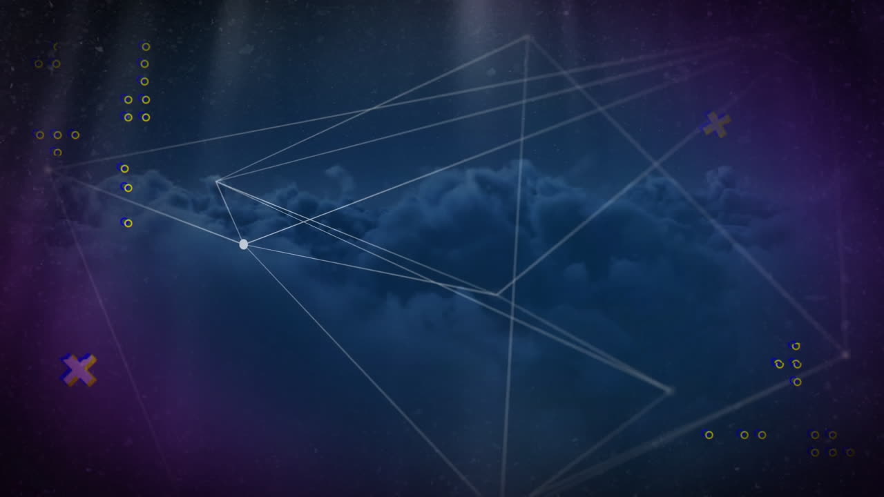 video de diseño digital con patrón geométrico abstracto, espacio de copia