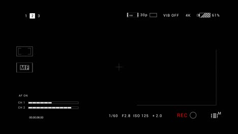 tecnología cámara visor hud datos display.png alpha.camcorder hud marco.panel de control hud infografía tecnológica