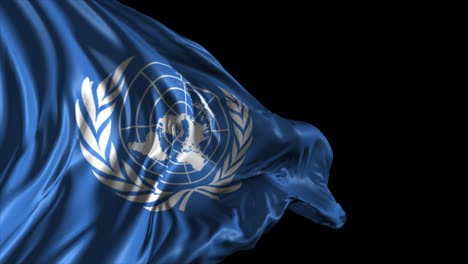 united nations flag waving