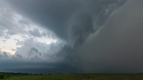 a severe-warned thunderstorm moves across southern wisconsin on the fourth of july