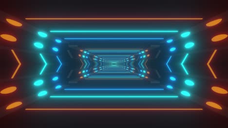 imágenes de túnel de neón brillantes