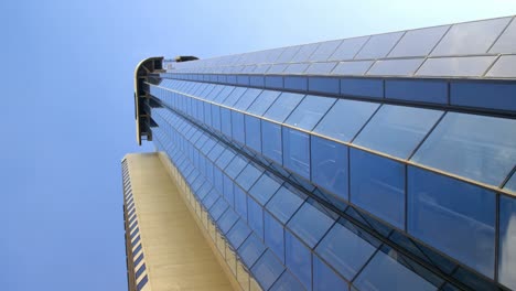 low angle view of modern office building 4k