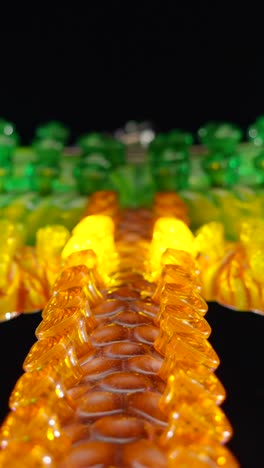 abstract illuminated colorful light structure
