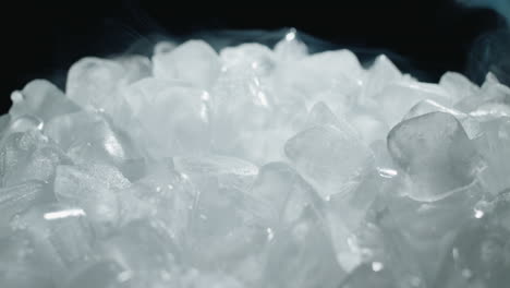 close-up of a pile of ice cubes