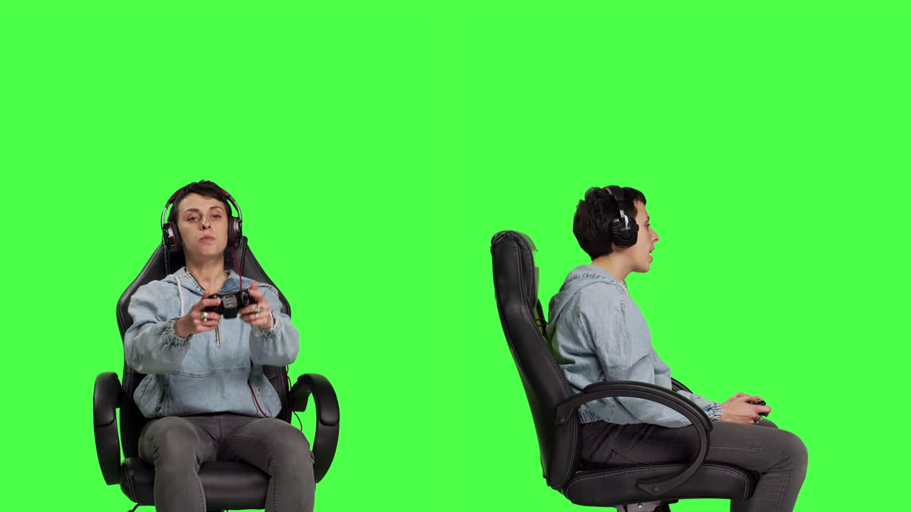 un jugador furioso y descontento perdiendo un torneo multijugador de videojuegos con amigos