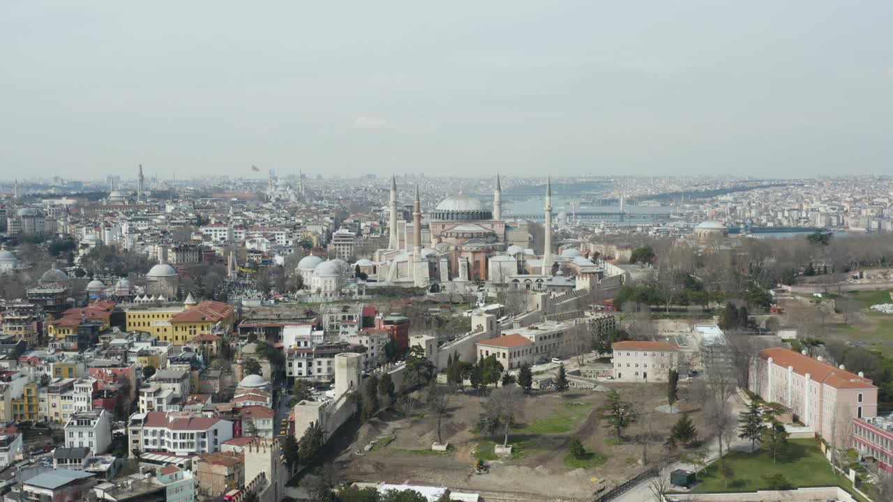 vista aérea de la hagia sophia