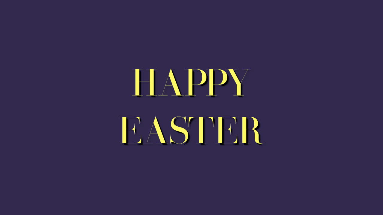 Testo Buona Pasqua su sfumatura viola alla moda