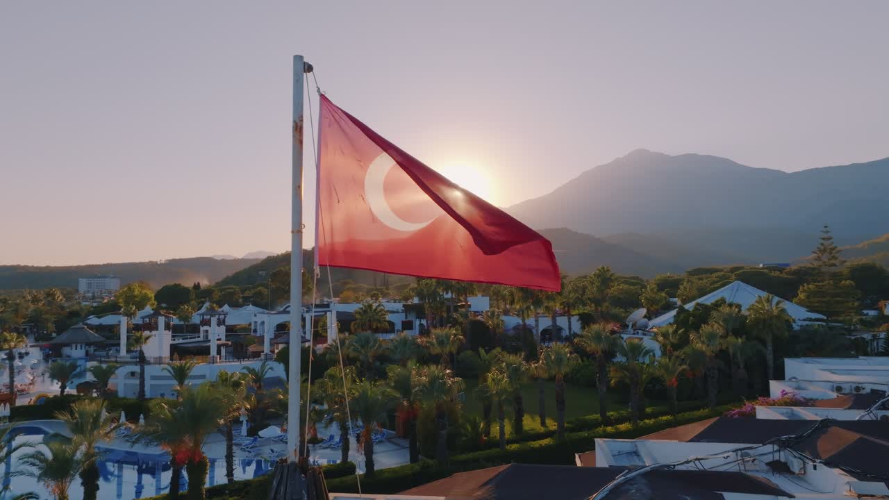 complejo turco al atardecer