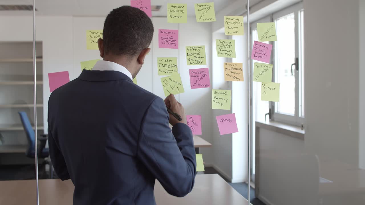 tareas de planificación profesional de empresas masculinas