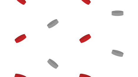 red and gray pill pattern