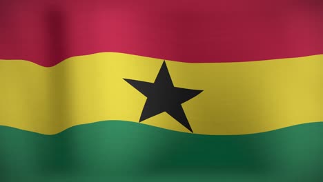 animation of waving flag of ghana