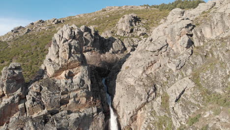 fantastic waterfall called "cascada la chorrera de los litueros" from spain