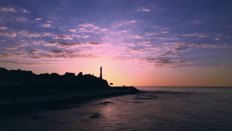 cinemagraph loop of dramatic sunset near the shore