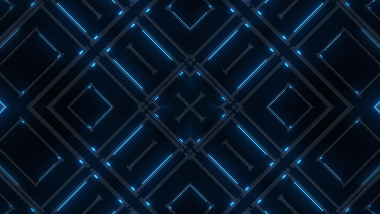 Abstract Geometric Neon Pattern