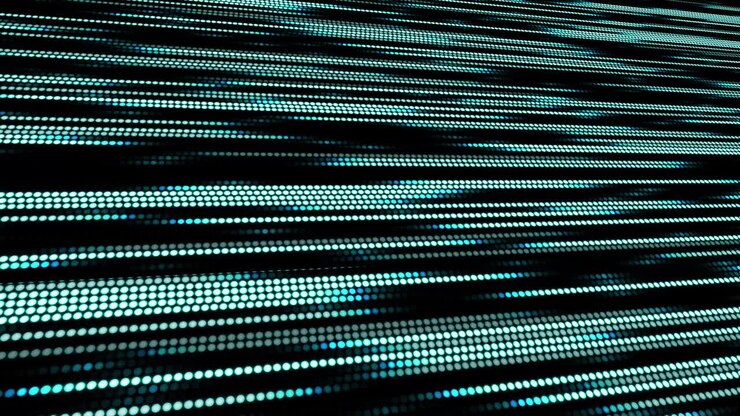 Dot animation Cyber line Motion graphics