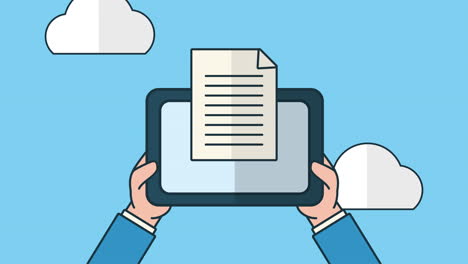 dispositivo de tableta con iconos de las redes sociales